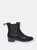 Womens/Ladies Harriett Ankle Boots - Navy/White Sand