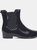 Womens/Ladies Harriett Ankle Boots - Navy/White Sand