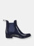 Womens/Ladies Harriett Ankle Boots - Navy/White Sand