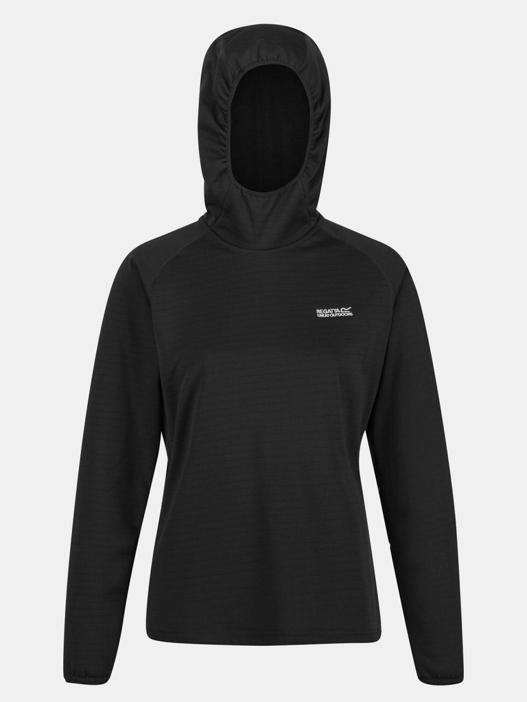 Womens/Ladies Hartel Softshell Hoodie - Black - Black