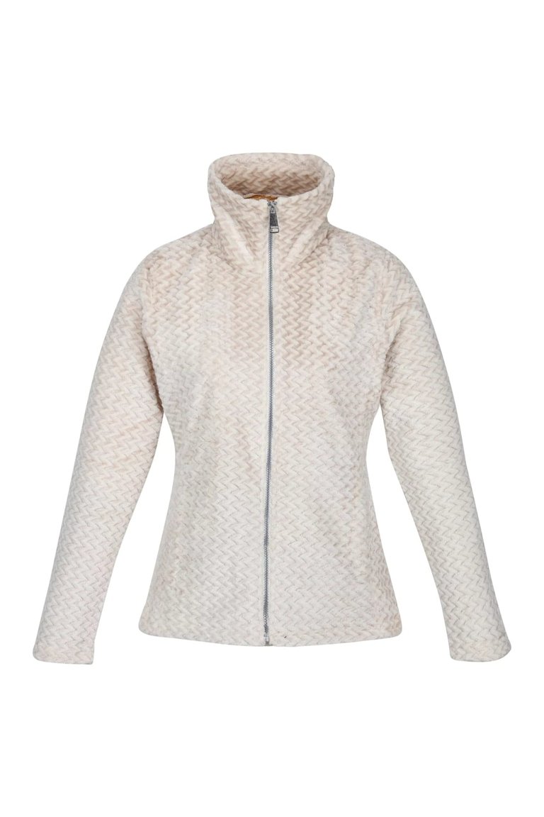 Womens/Ladies Heloise Marl Full Zip Fleece Jacket - Light Vanilla Plait - Light Vanilla Plait