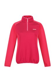 Womens/Ladies Highton II Two Tone Full Zip Fleece - Rethink Pink