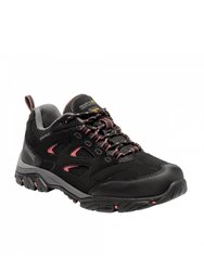 Womens/Ladies Holcombe IEP Low Hiking Boots - Jet Black/Antique Pink