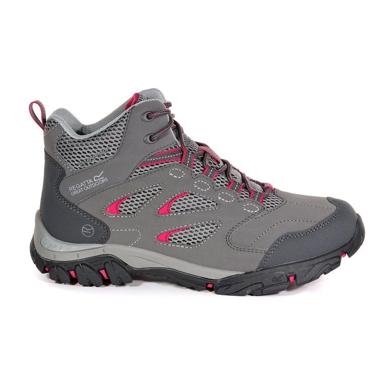 Womens/Ladies Holcombe IEP Mid Hiking Boots (Steel/Vivacious)