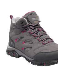 Womens/Ladies Holcombe IEP Mid Hiking Boots (Steel/Vivacious) - Steel/Vivacious