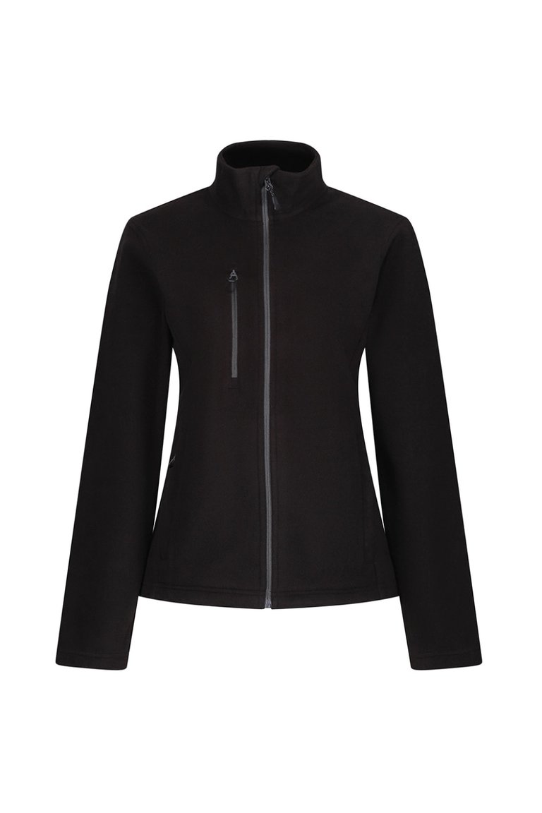 Womens/Ladies Honestly Made Recycled Fleece Jacket - Black - Black