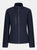 Womens/Ladies Honestly Made Recycled Full Zip Fleece Jacket - Navy