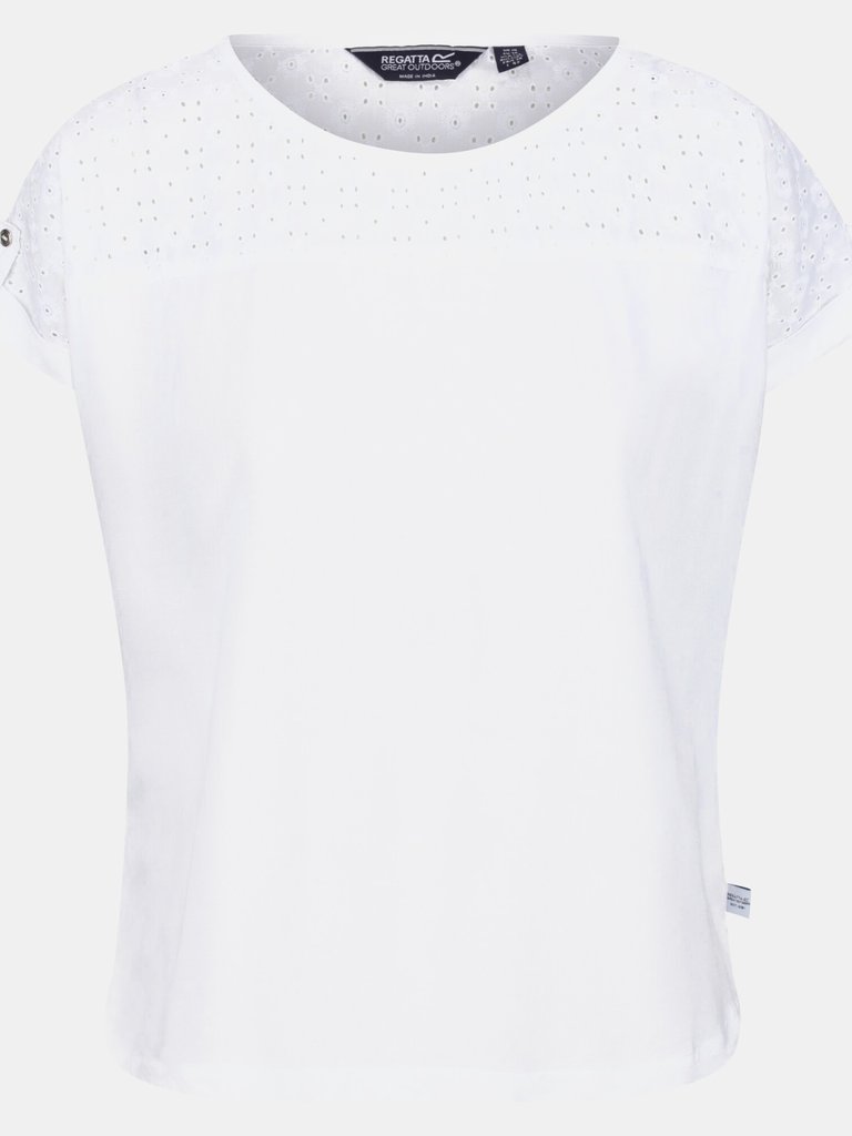 Womens/Ladies Jaida T-Shirt - White