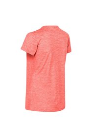 Womens/Ladies Josie Gibson Fingal Edition T-Shirt - Neon Peach