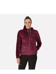 Womens/Ladies Julissa II Fluffy Full Zip Fleece Jacket - Amaranth Haze - Amaranth Haze