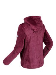Womens/Ladies Julissa II Fluffy Full Zip Fleece Jacket - Amaranth Haze