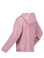 Womens/Ladies Kassidy Marl Hoodie - Cabernet