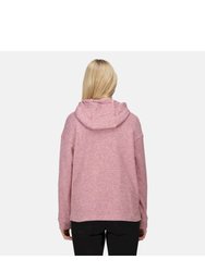 Womens/Ladies Kassidy Marl Hoodie - Cabernet