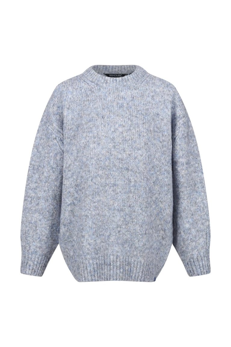 Womens/Ladies Kaylani Knitted Sweater - Slate Blue - Slate Blue