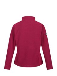 Womens/Ladies Kenger II Quarter Zip Fleece Top - Berry Pink