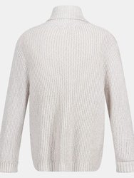 Womens/Ladies Kensley Marl Knitted Sweater - Cyberspace Marl