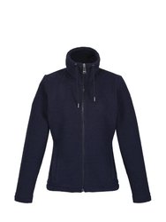 Womens/Ladies Kizmitt Fluffy Full Zip Fleece Jacket - Navy - Navy