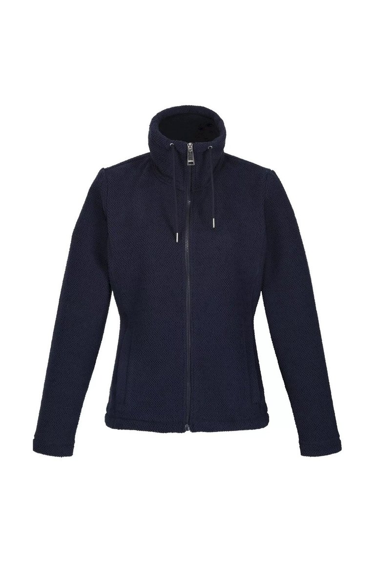 Womens/Ladies Kizmitt Fluffy Full Zip Fleece Jacket - Navy - Navy