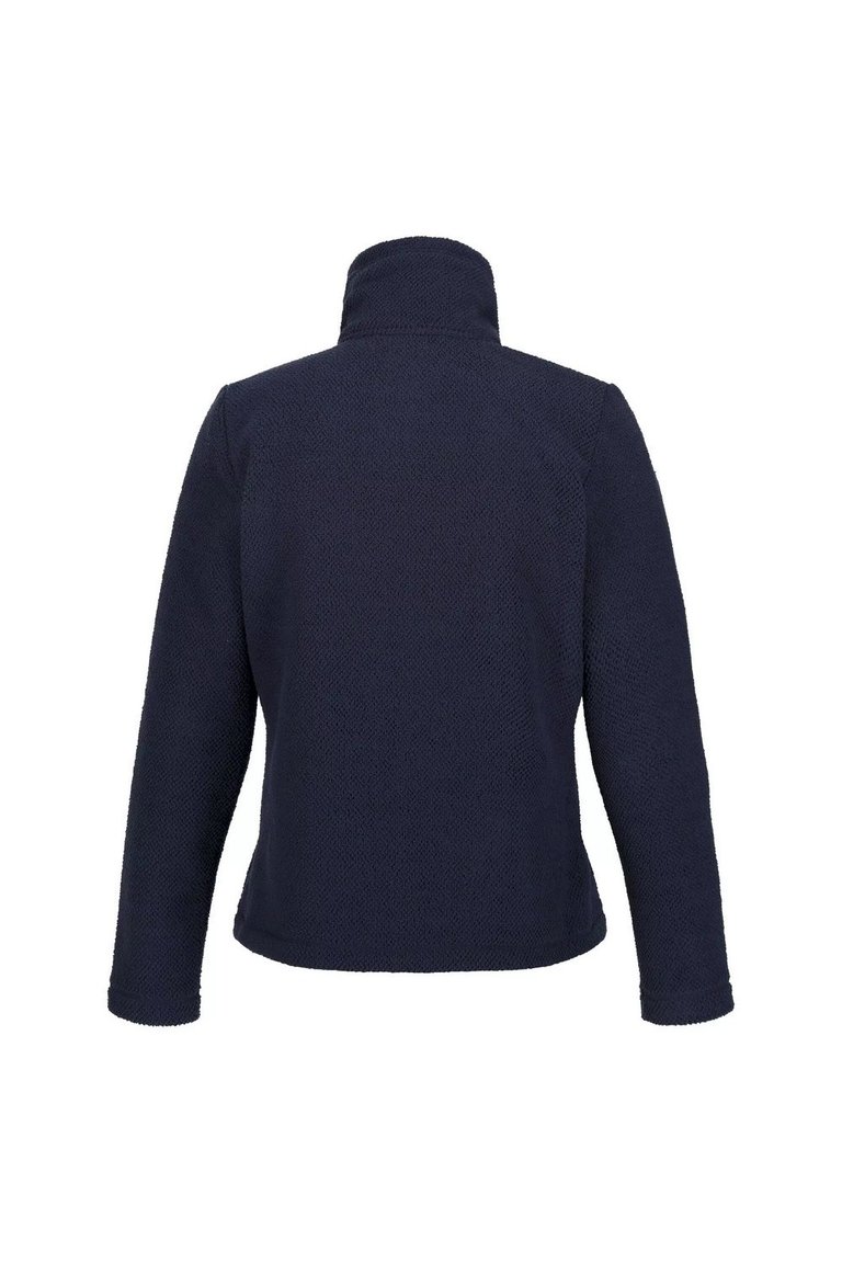 Womens/Ladies Kizmitt Fluffy Full Zip Fleece Jacket - Navy