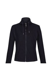 Womens/Ladies Kizmitt Marl Full Zip Fleece Jacket - Navy/Black - Navy/Black