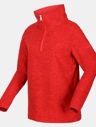 Womens/Ladies Kizmitt Marl Half Zip Fleece Top - Code Red