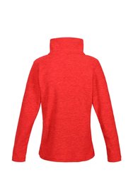 Womens/Ladies Kizmitt Marl Half Zip Fleece Top - Code Red