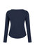 Womens/Ladies Lakeisha Long-Sleeved T-Shirt - Navy