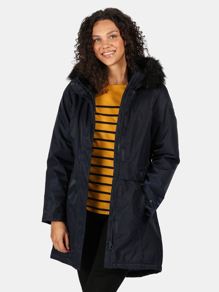 Womens/Ladies Lexis Parka - Navy