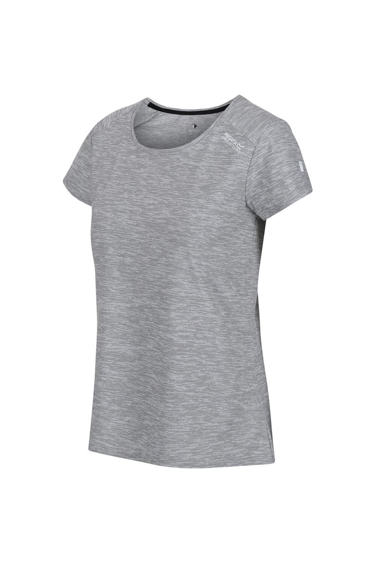 Womens/Ladies Limonite V T-Shirt - Cyberspace Grey