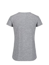 Womens/Ladies Limonite V T-Shirt - Cyberspace Grey