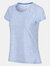 Womens/Ladies Limonite V T-Shirt - Sonic Blue