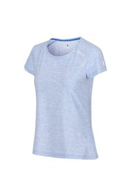 Womens/Ladies Limonite V T-Shirt - Sonic Blue