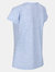 Womens/Ladies Limonite V T-Shirt - Sonic Blue