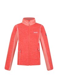 Womens/Ladies Lindalla III Fleece Jackets - Neon Peach/Fusion Coral - Neon Peach/Fusion Coral