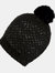 Womens/Ladies Lorelai IV Bobble Winter Hat - Black - Black