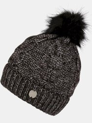 Womens/Ladies Lovella III Bobble Beanie - Black - Black