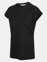 Womens/Ladies Luaza T-Shirt - Black