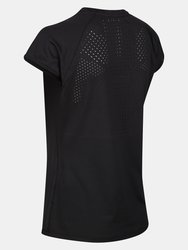 Womens/Ladies Luaza T-Shirt - Black