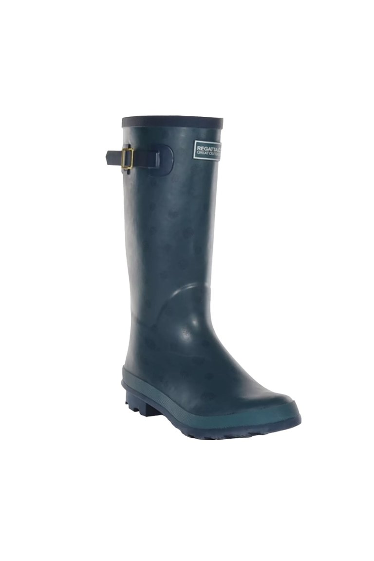 Womens/Ladies Ly Fairweather II Tall Durable Wellington Boots - Dragonfly Dot - Dragonfly Dot