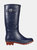 Womens/Ladies Ly Fairweather II Tall Durable Wellington Boots - Navy/Burnt Tikka Red