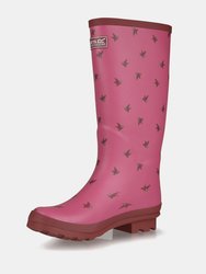 Womens/Ladies Ly Fairweather II Tall Durable Wellington Boots - Violet/Fig Rose Blush