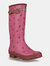 Womens/Ladies Ly Fairweather II Tall Durable Wellington Boots - Violet/Fig Rose Blush - Violet/Fig Rose Blush
