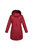 Womens/Ladies Lyanna Faux Fur Trim Parka Jacket - Cabernet