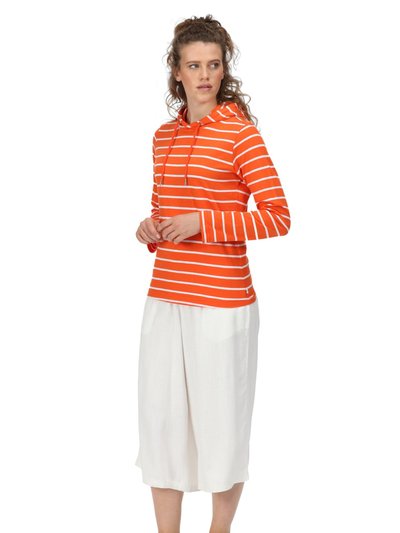 Regatta Womens/Ladies Maelys Stripe Hoodie - Crayon/White product