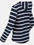 Womens/Ladies Maelys Stripe Hoodie - Navy/White