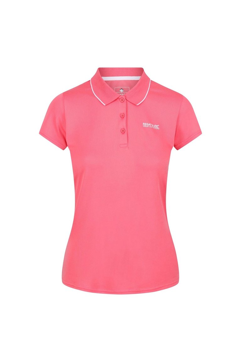 Womens/Ladies Maverick V Polo Shirt - Tropical Pink - Tropical Pink