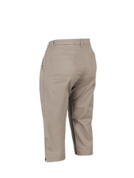 Womens/Ladies Mayaan Capri - Cobblestone