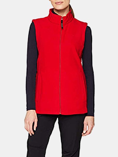 Regatta Womens/Ladies Micro Fleece Bodywarmer / Gilet  - Classic Red product