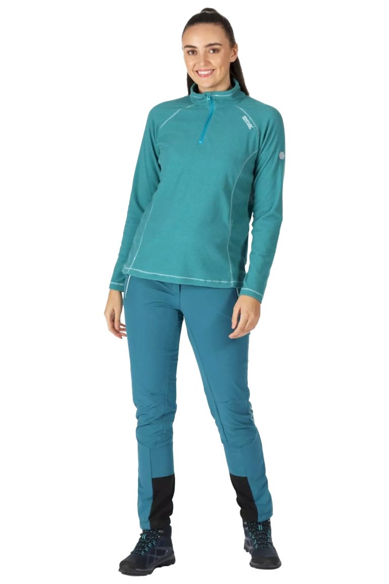 Womens/Ladies Montes Half Zip Fleece Top - Pagoda Blue - Pagoda Blue