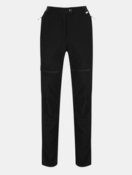 Womens/Ladies Mountain Zip-Off Pants - Black - Black